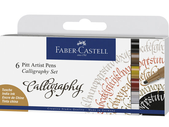 Faber-Castell Pitt Artist Pen Kalligrafieset 6