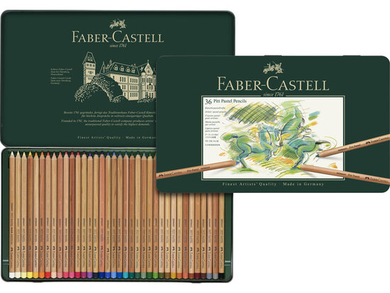 Faber-Castell Pitt Pastel Potloden 36 stuks in metalen etui