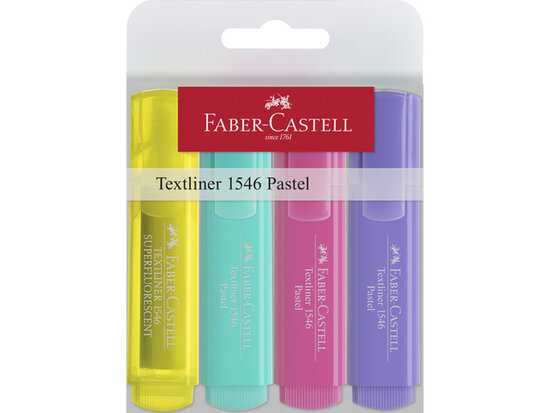 Faber-Castell Tekstmarker pastel set 4stuks