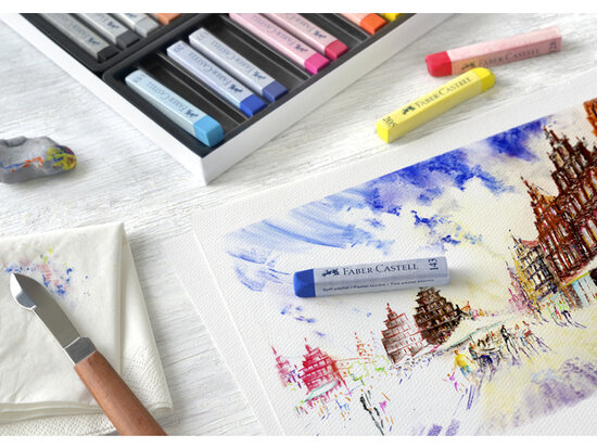 Faber-Castell Pastelkrijt Creative Studio softpastel set 12