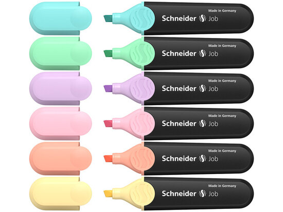 Tekstmarker Schneider Job pastel kleur 