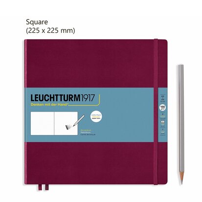Leuchtturm Square Schetsboek Port Red