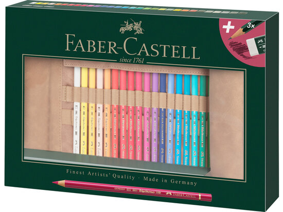 Roletui Faber-Castell Polychromos potloden 30 stuks
