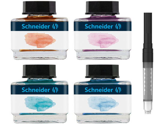 Schneider Pastelinkt Giftbox (Apricot, Lilac, Bermuda Blue, Ice Blue)