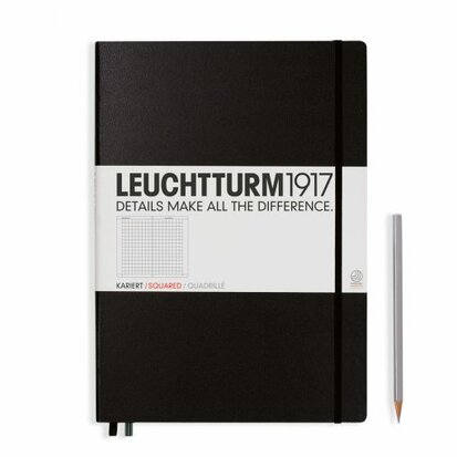 Leuchtturm  A4+ Master Classic Hardcover Notitieboek Black