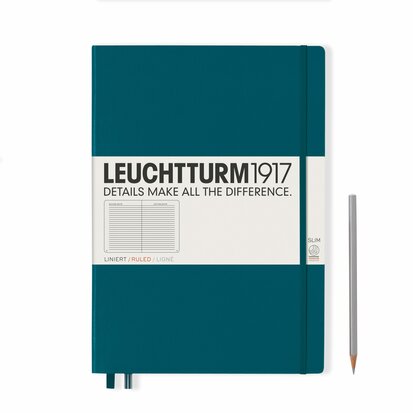 Leuchtturm A4+ Master Classic Hardcover Notitieboek Pacific Green