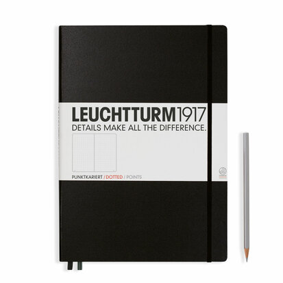 Leuchtturm  A4+ Master Classic Hardcover Notitieboek Black