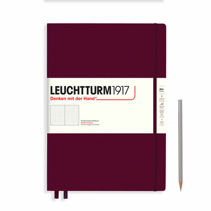 Leuchtturm A4+ Master Classic Hardcover Notitieboek Port Red