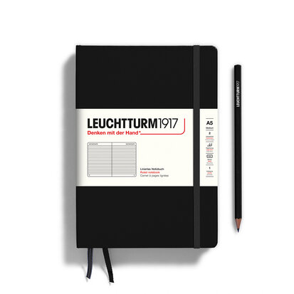 Leuchtturm A5 Medium Hardcover Notitieboek Black
