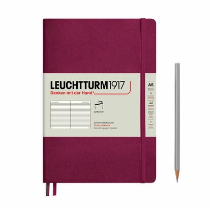 Leuchtturm A5 Medium Softcover Notitieboek Port Red