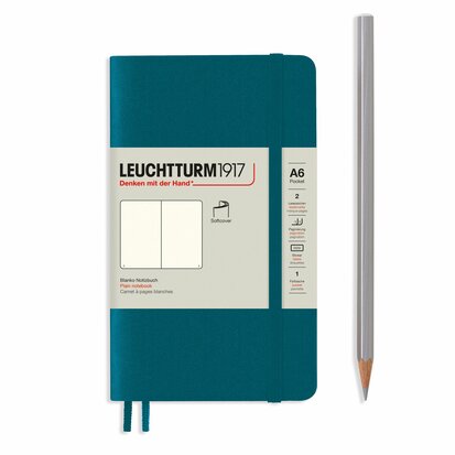Leuchtturm A6 Pocket Softcover Notitieboek Pacific Green