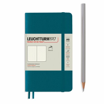 Leuchtturm A6 Pocket Softcover Notitieboek Pacific Green