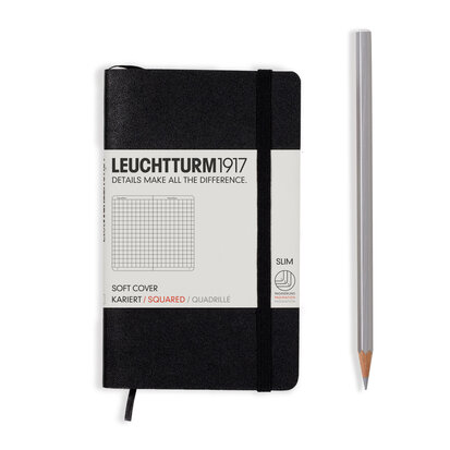 Leuchtturm A6 Pocket Softcover Notitieboek Black 