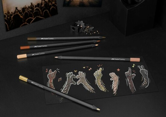 Faber-Castell Black Edition skin tones Kleurpotloden a 12 stuks