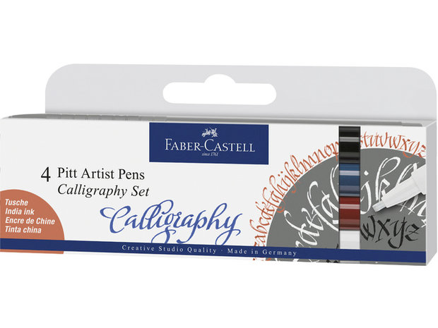 Faber-Castell Pitt Artist Pen Kalligrafie 4 set