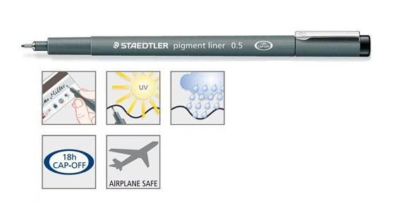 Staedtler Pigment Liner 0.05mm - 1.2mm