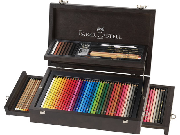 Kleurpotloden Faber-Castell Art&Graphic houten kist