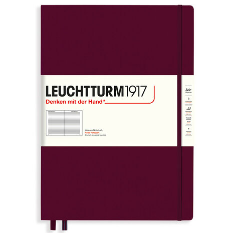 Leuchtturm A4+ Master Classic Hardcover Notitieboek Port Red