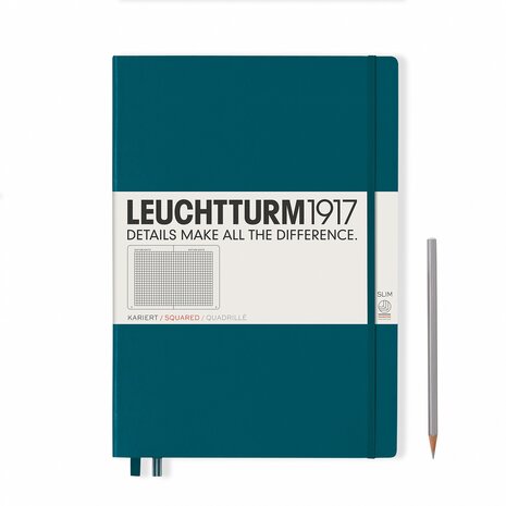 Leuchtturm A4+ Master Slim Hardcover Notitieboek Pacific Green