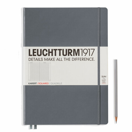 Leuchtturm A4+ Master Slim Hardcover Notitieboek Anthracite