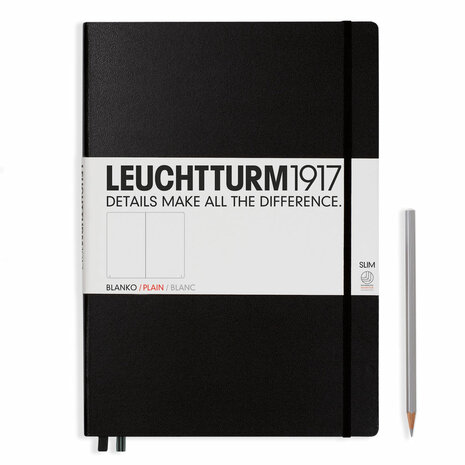 Leuchtturm A4+ Master Slim Hardcover Notitieboek Black
