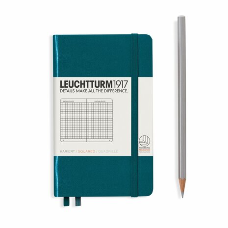 Leuchtturm A6 Pocket Hardcover Notitieboek Pacific Green