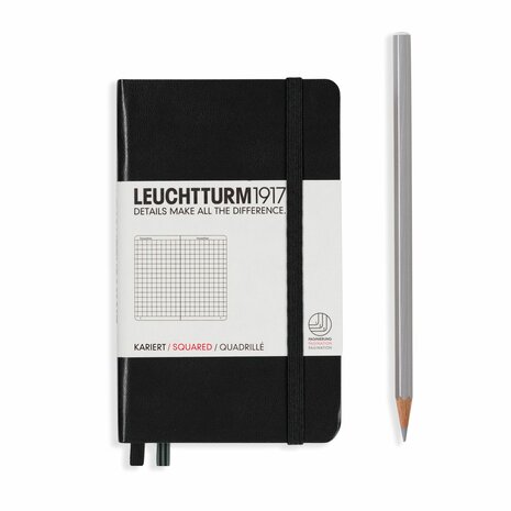 Leuchtturm A6 Pocket Hardcover Notitieboek Black