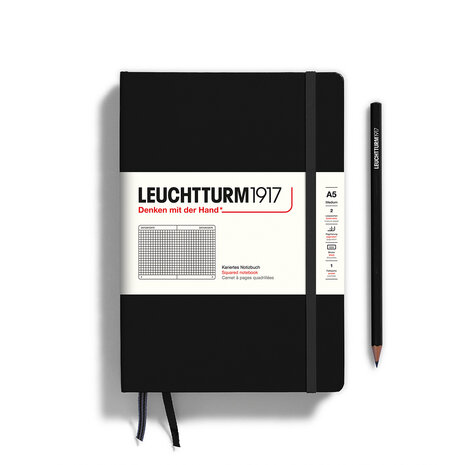 Leuchtturm A5 Medium Hardcover Notitieboek Black
