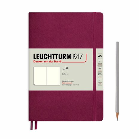 Leuchtturm A5 Medium Softcover Notitieboek Port Red