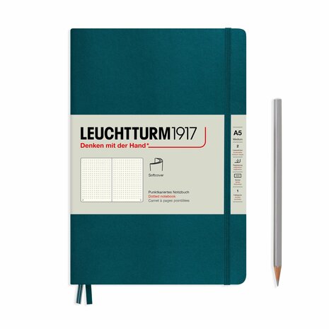 Leuchtturm A5 Medium Softcover Notitieboek Pacific Green