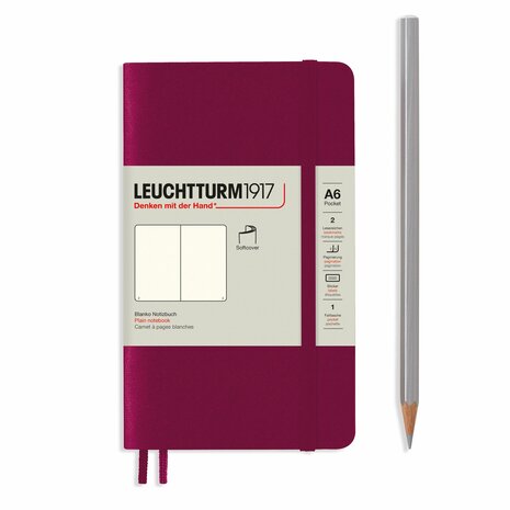Leuchtturm A6 Pocket Softcover Notitieboek Port Red