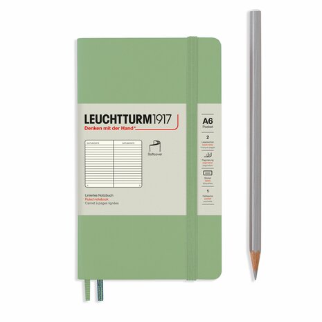 Leuchtturm A6 Pocket Softcover Notitieboek Sage