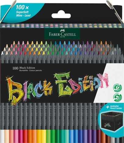 Faber-Castell Black Edition Kleurpotloden a 100 stuks